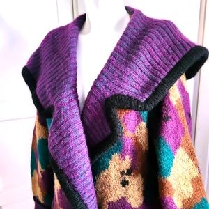 Chunky Abstract Cardigan